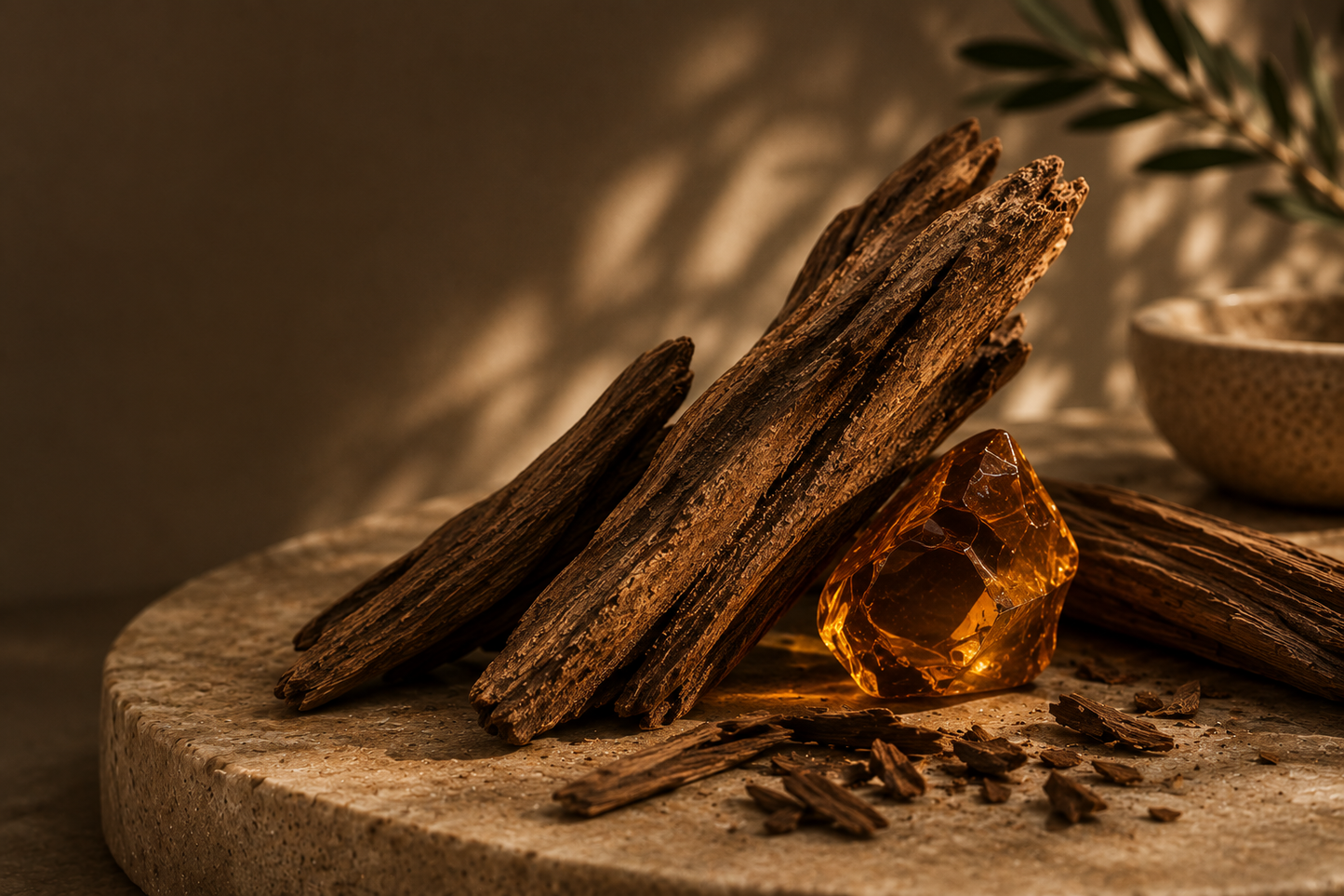 Huile parfumée Chemin de Santal ATMOS SCENT – oud, cuir et bois de santal