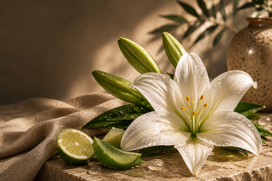 Huile parfumée Rêve de Lys ATMOS SCENT – thé blanc, aloe vera et lys